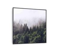 Radiateur infrarouge Klarstein Wonderwall Air Art Smart - Forêt cadre noir - 60x60cm - 350W