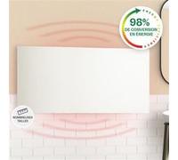 Radiateur infrarouge - Klarstein Wonderwall Air Infinite - Panneau chauffant - 120x60cm - 720W - Télécommande - Blanc Blanc G