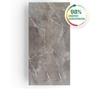 Radiateur infrarouge - Klarstein Wonderwall Santorini Smart - Chauffage - 120 x 60 cm - 1000 W - Minuteur - IP24 - Marbre gris