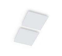 Radiateur infrarouge - Klarstein Wondersky - Luminaire chauffant - 60x6,5x60cm - 350W - Lot de 2 - Blanc Blanc G