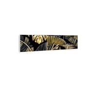 Radiateur infrarouge - Wonderwall Air Art - Panneau chauffant - 120x30cm - 350W - Connecté - Feuilles cadre blanc