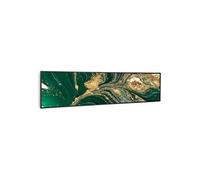 Radiateur infrarouge - Wonderwall Air Art - Panneau chauffant - 120x30cm - 350W - Connecté - Tourbillons cadre noir