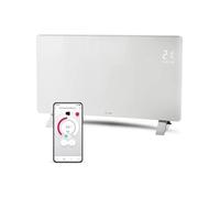 Radiateur intelligent Wi-Fi en verre - SENCOR - SCF 4740WH - 2400 W - 2 niveaux - Thermostat - Blanc