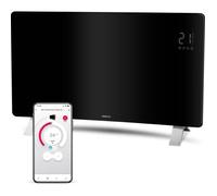 Radiateur intelligent Wi-Fi en verre - SENCOR - SCF 4741BK - 2400 W - 2 niveaux - Thermostat - Noir