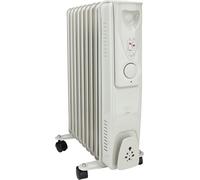 Radiateur mobile bain d'huile 2000W - blanc - Voltman