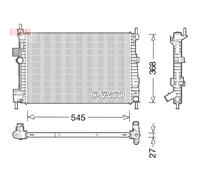 Radiateur d'eau DRM10009 DENSO pour FORD C-MAX II GRAND C-MAX