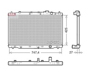 Radiateur moteur DENSO DRM40052