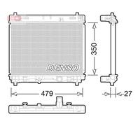 Radiateur, refroidissement du moteur DENSO DRM50058