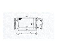 MAGNETI MARELLI 350213152200 Radiateur du moteur