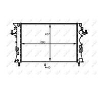 Radiateur moteur NRF 58490