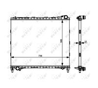 NRF 59174 Radiateur du moteur