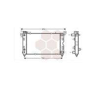 VAN WEZEL - Radiateur refroidissement moteur 07002028 - Réf. 07002028
