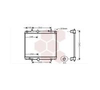 VAN WEZEL - Radiateur refroidissement moteur 40002331 - Réf. 40002331