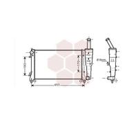 Radiateur Moteur Pour Fiat Punto Version : 1.4 16v - Type Magneti Marelli-Restyling De 2003 À 2009