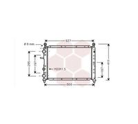 Radiateur Moteur Pour Fiat Tempra Version : 1.4 / 1.6 - Avec Ou Sans Kat De 1990 À 1997