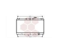 Radiateur Moteur Pour Honda Accord Aero Deck Version : 2.0 16v Exi / 2.2 16v De 1989 À 1994