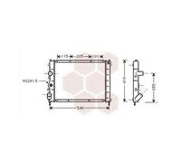VAN WEZEL - Radiateur refroidissement moteur 43002231 - Réf. 43002231