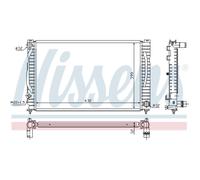 Radiateur Moteur Radiateur Auto NISSENS Pour Audi A6 4B C5 4B2 8D5 B5 8D2