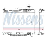 Radiateur Moteur Radiateur Auto NISSENS Pour Ford B-Max JK Fiesta VI UK FK