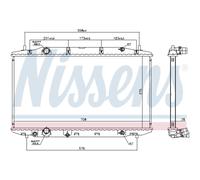 NISSENS Radiateur du moteur pour HONDA CIVIC IX (FK) 681408
