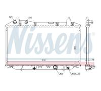 Radiateur d'eau Grille de radiateur soudée 68147 NISSENS pour HONDA