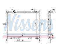Radiateur Moteur Radiateur Auto NISSENS Pour KIA Sorento I JC