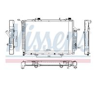 Radiateur Moteur Radiateur Auto NISSENS Pour Mercedes-Benz CLK C208 A208