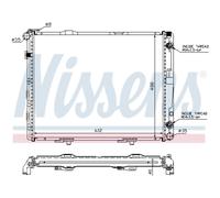 Radiateur Moteur Radiateur Auto NISSENS Pour Mercedes-Benz Saloon W124 E-Class