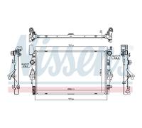 NISSENS 606021 Radiateur, refroidissement du moteur pour MERCEDES-BENZ