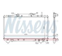 Radiateur Moteur Radiateur Auto NISSENS Pour Toyota Carina E _T19_