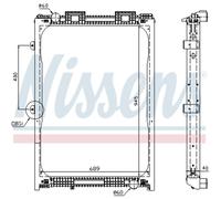Radiateur Moteur Radiateur Automobile NISSENS 62870A Aluminium Ailettes Soudees