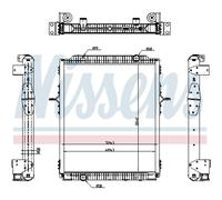 Radiateur Moteur Radiateur Automobile NISSENS 637878 Aluminium Ailettes Soudées