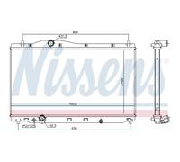 NISSENS 606701 Radiateur du moteur