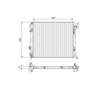 Radiateur moteur VALEO 701108