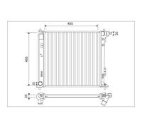 Radiateur moteur VALEO 701140