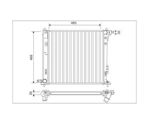 Radiateur moteur VALEO 701140
