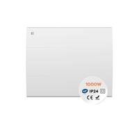 CIARRA Radiateur Électrique Fixé Inertie Sèche Céramique 1000W Chauffage Mural 4 Modes Programmes Personnalisées LCD Thermostat