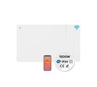 Radiateur Mural 1500W Wifi Connecté Double Cour de Chauffe IP24 Programable 10-15? CDHTD15A-W