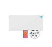 CIARRA Radiateur Électrique Connecté Inertie Sèche Céramique + Film 2000W WiFi Chauffage Fixé Programmable LCD Thermostat