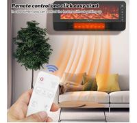 Radiateur mural électrique- Chauffage soufflant électrique mural Ventilateur Pour Chambre Salle De Bain Salon-220V