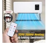 Radiateur mural électrique LPNOVE - Chauffage soufflant 2000W - Blanc - Convection - Séchoir à serviettes