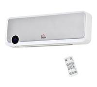 Radiateur électrique soufflant - HOMCOM - Chauffage électrique - PP - 56x11.7x18.5cm - Blanc, Argent