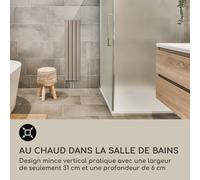 Radiateur Ontario 120 x 30 1/2" raccord latéral installation murale 380 Watt