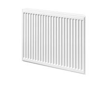 Radiateur panneau acier COMPACT ALL IN (21) - horizontal - H : 600 mm - L : 700 mm - 942 W - Blanc