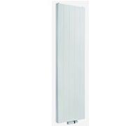 Radiateur panneau acier VERTEX STYLE 2 lames + 1 rangée d'ailettes (21) - H: 2000 mm - L Blanc G