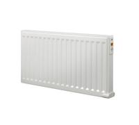 Radiateur panneau électrique Radson Yali Digital 80x30cm 750watt incluant consoles murales en acier blanc 3723082
