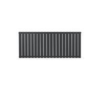 Radiateur Plat à 1 Colonne 600 x 1400 mm en Acier Gris Anthracite Horizontale