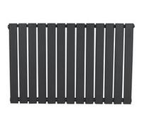 Radiateur Plat à 1 Colonne 600 x 910 mm en Acier Gris Anthracite Horizontale Anthracite