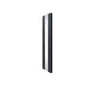 Radiateur Plat avec Miroir - 1800mm x 425mm - Gris Anthracite