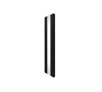 Radiateur Plat avec Miroir - 1800mm x 425mm - Noir